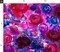 bright roses,watercolor,purple hot pink,flowers floral,fuchsia boho,blue maximalist Custom Printed Fabric by Spoonflower Various Fabrics by the Yard or Fat Quarter